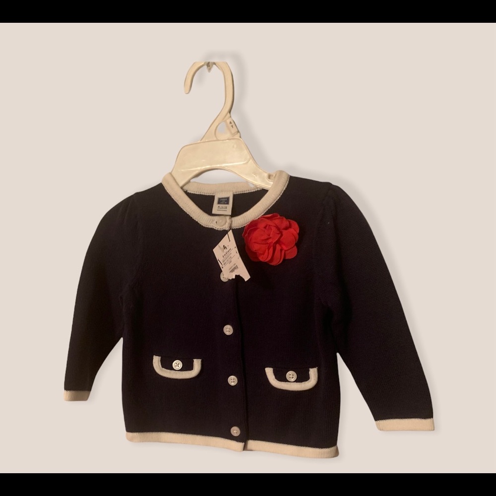 Janie and Jack baby girl cardigan size 6-12 months